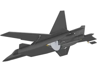 SU-47 Berkut Foam Electric RC 3D Model