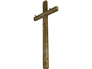 Roman Cross 3D Model