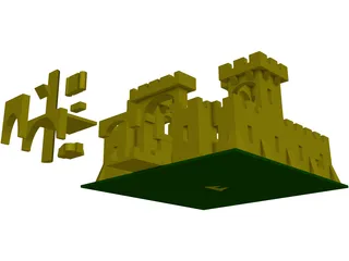 Lego Castle 3D Model