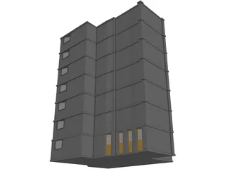 Hospital Building 3D Model