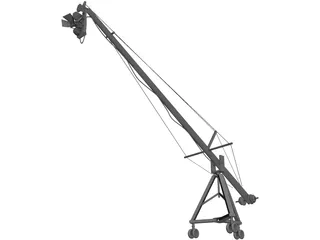 Camera on Crane 3D Model