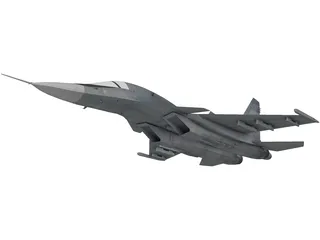 Sukhoi Su-34 Fullback 3D Model