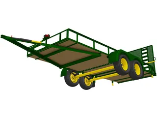 Utility Tailer 3D Model