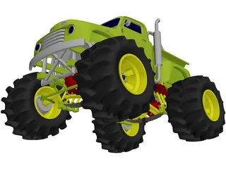 Ford Pickup Big Foot Monster 3D Model