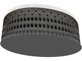 Roman Coliseum Low Poly 3D Model