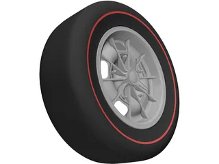 Dodge Charger Mark I Wheel 3D Model