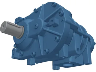 Screw Compressor 3D Model