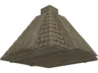 Chichen Itza Pyramid 3D Model