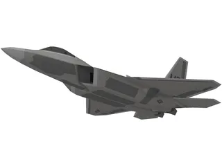 F-22 Raptor 3D Model