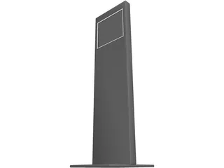 Touch Screen Pole 3D Model