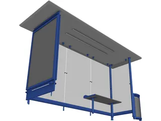 Bus Stop 3D Model