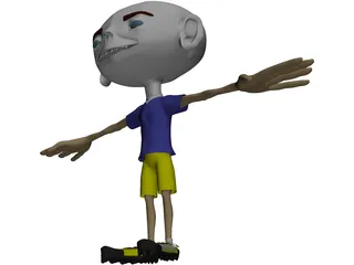 Cartoon Boy 3D Model