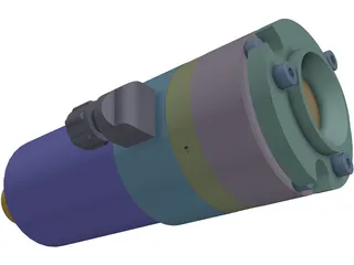 CO2 Laser Cutting Head 3D Model