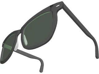 Rayban Sun Glasses 3D Model