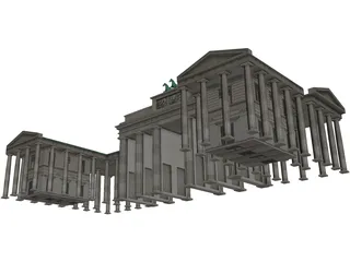 Brandenburg Gate Berlin 3D Model