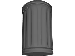 Garbage Can 3D Model