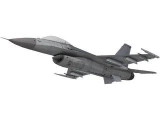 F-16C Fighting Falcon 3D Model