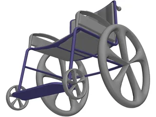 Wheelchair 3D Model