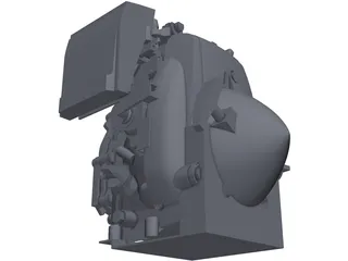 Honda GXH-50 Engine 3D Model