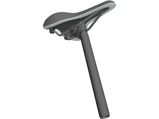 Road Bike Seat 3D Model