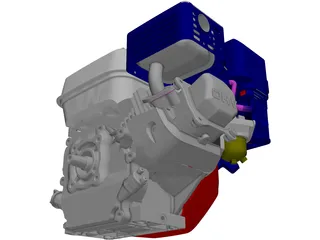Honda GX160-1 Engine 3D Model