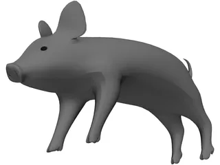 Pig 3D Model