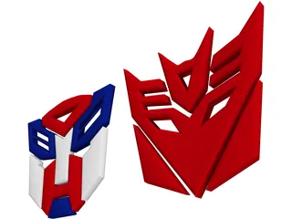 Transformers Logo 3D Model