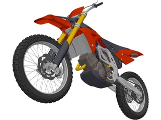 Motocross Bike 3D Model