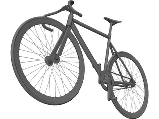 Bicycle Fixed Gear 3D Model