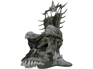 Skull Throne 3D Model