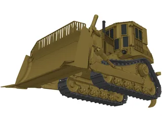 Caterpillar Bulldozer 3D Model