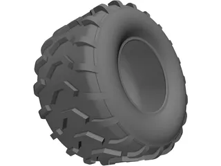 ATV Tire 3D Model