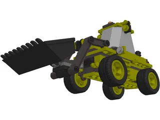 Lego Excavator 3D Model