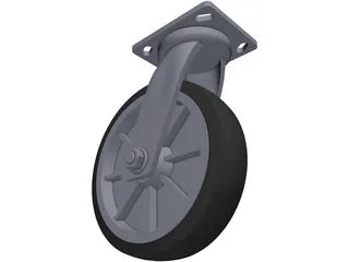 Caster Wheel 3D Model