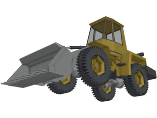 Wheel Loader 3D Model