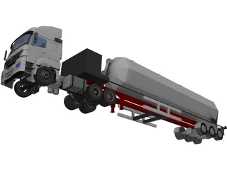 Mercedes-Benz Axor Silos 3D Model