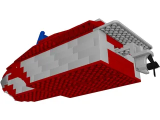 Lego Yacht 3D Model