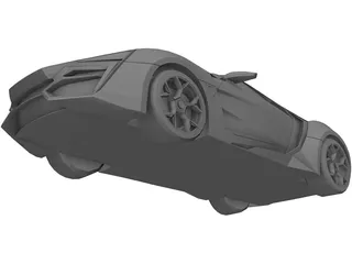 W Motors Lykan Hypersport (2014) 3D Model