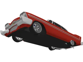 Plymouth Fury Supercharged (1958) 3D Model