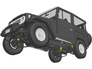 Toyota Land Cruiser FJ40 3D Model