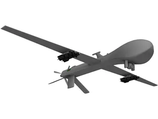 MQ-1 Predator UAV 3D Model