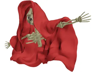 Skeletal Monster in Cloak 3D Model