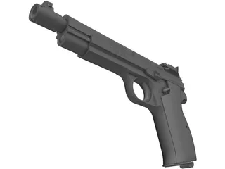 Sig P210 3D Model