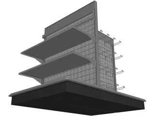 Best Buy Gondola Shelving 3D Model