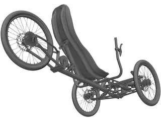 Three Wheel Trike 3D Model