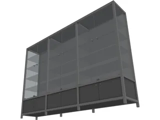 Glass Cabinet 3D Model