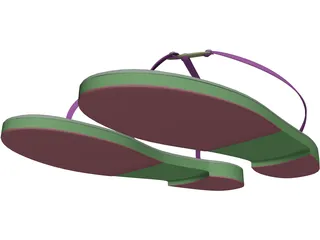 Ring Sandals 3D Model