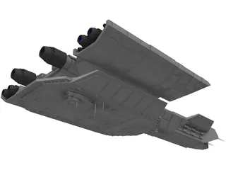 Stargate Daedalus Ship 3D Model