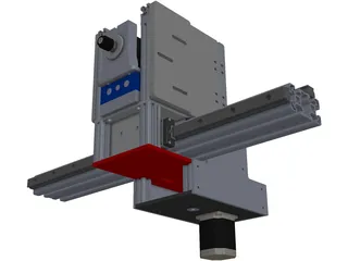 CNC Gantry Router Holder and Movement Construction 3D Model