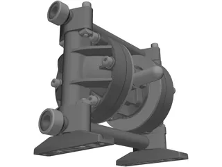 Polypropylene Diaphragm Pump 3D Model